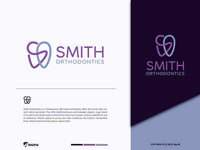 Smith Orthodontics adobe illustrator design designs esthetics graphic design graphics illustrator logo logo designs logo idea logo inspiration orthodontics