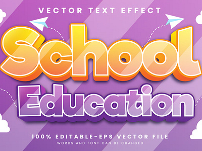 School Education 3d editable text style Template 3d text effect back to school child education color font early childhood elementary school empowering students essential skills graduation graphic design home school home work illustration kids font lesson school education strong foundations typography design university vector text mockup
