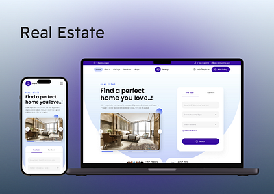 Real Estate website real estate website ui