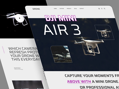 Aero Tech Website agency design drone drone web drones header interface landing landing page minimal popular shot trendy ui ui ux uidesign web web design web ui website