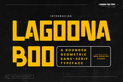 Lagoona Boo – A rounded Geometric Sans-serif Typeface lagoona boo font