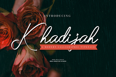 Khadijah – A Modern Calligraphic Typeface monoline brush