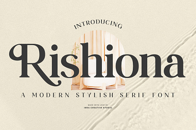 Rishiona – A Modern Stylish Serif Font fashion typography