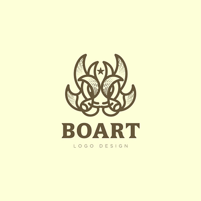 Boar logo abstract animal boar branding business design illustration logo symbol vector