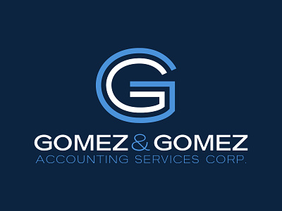 Gomez & Gomez Accounting Services Logo brand branding design identity illustration illustrator logo sports vector