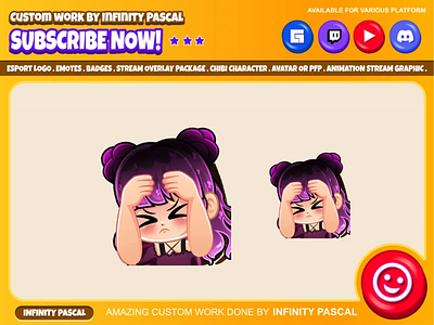 🔨😣Custom Chibi Girl Bonk Animated🔨😣 animation bonk character illustration chibi art chibi style custom design custom emotes twitch design digital graphic discord emotes facebook emotes graphic design hammer illustration loyalty badges original character twitch emotes twitchemotes youtube emotes