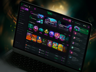 NEBULA - Gambling Interface betting betting design casino casino app casino design crash crypto gambling gambling design live casino online casino online poker open case p2e casino plinko poker roulette slots space casino web casino