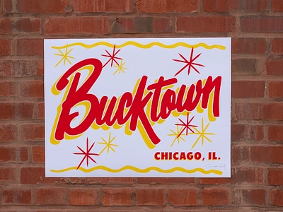 Bucktown - Sign Painting chicago design hand painted sign sign painting signs typography