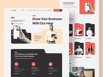 Creanova - Landing Page for Agency agency agency branding business corporate creative creative agency digital agency figma community figma file free resources freebies landing page marketing popular shot portfolio website