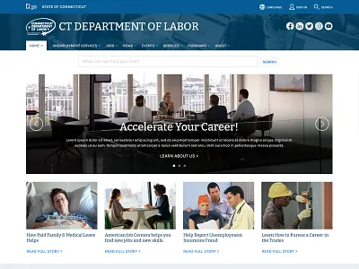 State of Connecticut Website Redesign Project interactiondesign