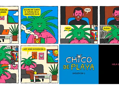 CHICO DE PLAYA comic comics procreate