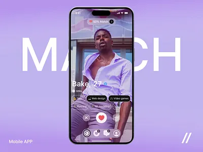 Dating Mobile iOS App android app app interaction dashboard dating dating app design interface ios match metrics mobile mobile app mobile ui product design profile ui uiux ux
