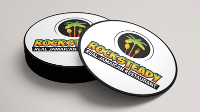 Rock Steady Jamaican Restaurant branding design graphic design logo minimal vector