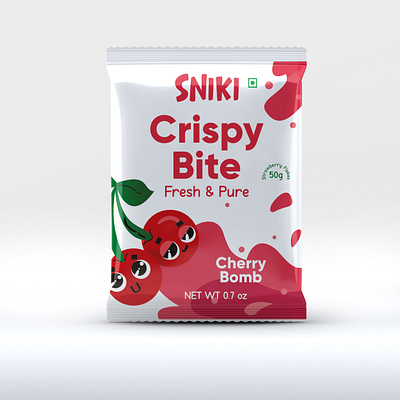 Snacks Pouch Design branding food kid namkeen pouch design pouch packaging product design snacks