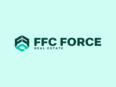 FFC Force Real Estate Logo art brandidentity branding business card concept design golden ratio grid idea logo logodesign logoidea logomockup presentation realestate realestatebranding research uiux ux