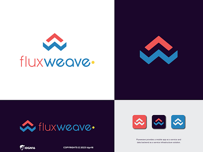 Fluxweave adobe illustrator apps computer design designs graphic design graphics illustrator logo logo concept logo designs logo idea mobile app vector