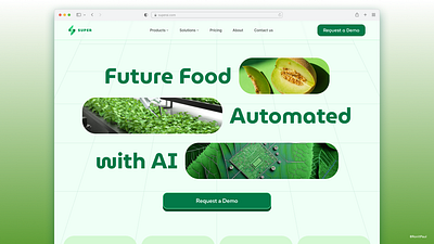 AgriTech Landing Page branding design graphic design illustration landingpage logo typography ui vector