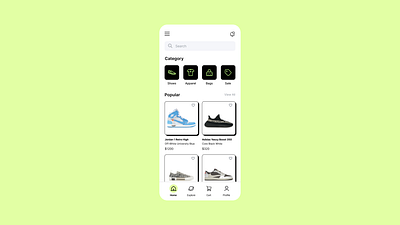 Daily UI #012 - E Commerce Shop app dailyui ecommerce mobile ui ux
