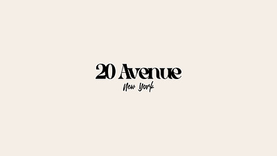 20 Avenue agency avenue branding company cosmodrome art creative design graphic design lettering logo logotype malina cosmica mark modern new york sale signboard street typography wordmark