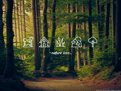 Nature Icon set app icons forest icon icon pack icon set illustration nature ui vector