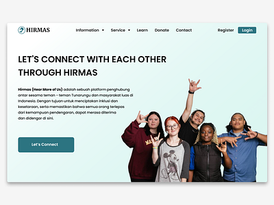 Website of the deaf community community ui website