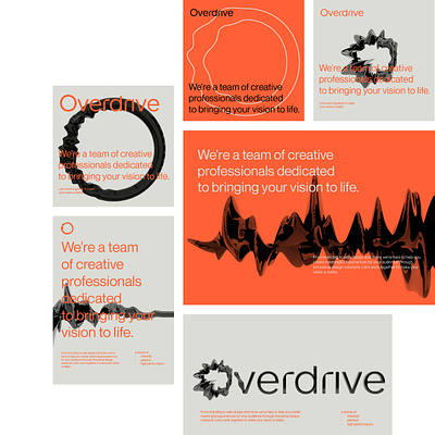Overdrive 3d branding design graphic design identity illustration motion