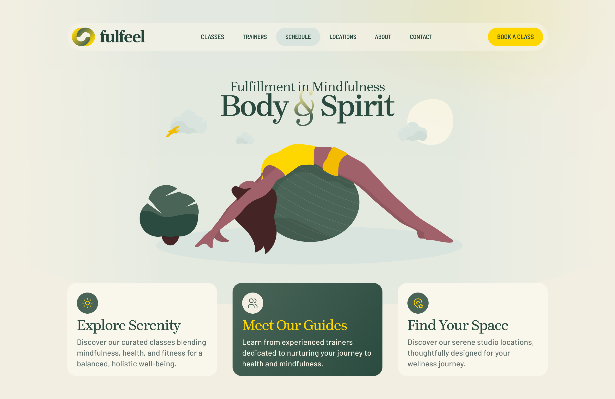 Wellness Studio UI Design By Alex Cristache On Dribbble