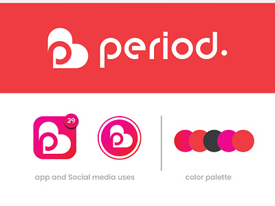 Period logo design/flat abstract modern business logo app logo brand identity branding charity logo female logo flat logo flat logo design graphic design logo logo branding logo design logo designer minimal minimalist logo modern logo period logo store logo women logo