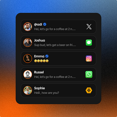 Activity Protocol Messenger App Concept Card android bumble figma imessage instagram ios messaging ui uix ux whatsapp x