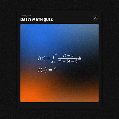 dailymath problem card figma gradient ios math problem solve ui ux