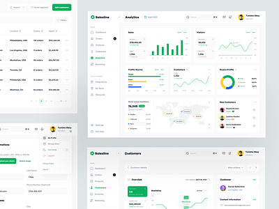 Salesline - Sales Analytics clean crm design designer saas sales ui ui kit uidesign ux uxdesign web web design website website design