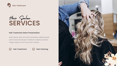 Hair Salon SERVICES branding graphic design logo ui