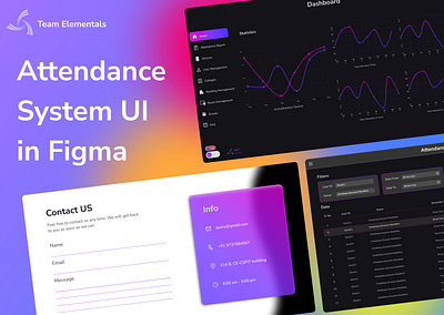 Attendance Management System@Team Elementals design figma illustration typography ui uiux userresearch ux vector webdesign