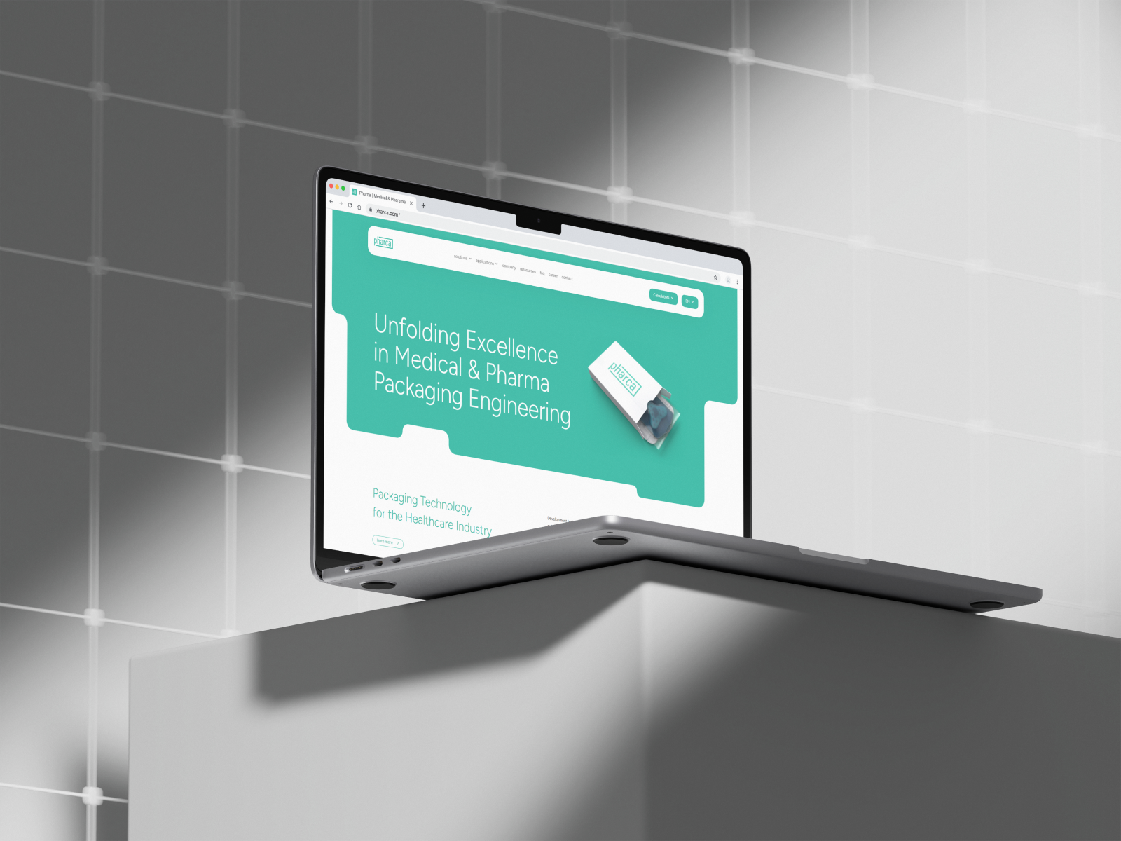 Example of Medical & Pharma Packaging Engineering Website
