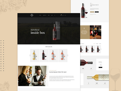 Wine shop Website bizople figma landingpage minimal odoo webpage website wine wineshop winestore