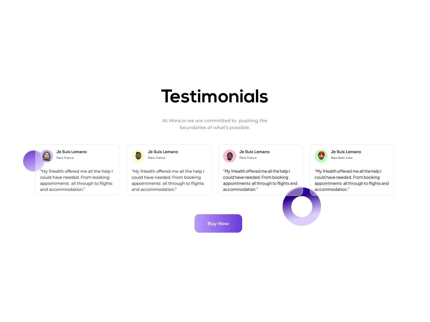 Testimonials UI design interface product design saas ui uiux ux web website
