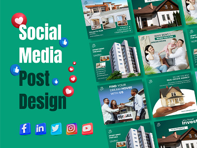 Social Media Post Deisgn banner design branding corporate post design creative design creatoribu facebook post design graphic design logo motion graphics realstate post design social media social media post social media post design