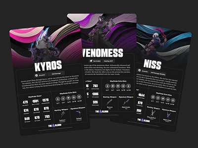 Wayfinder Cards cards gaming print design ui