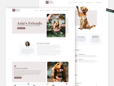 Asia's Friends - Dog Sitting clean design design figma graphic design simple design ui ui design web design