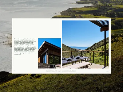 Hollister Ranch Brochure Design brochure editorial layout luxury nature ocean presentation real estate website