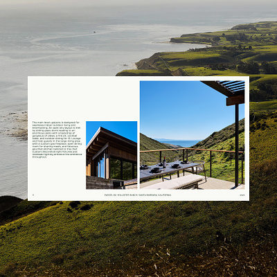 Hollister Ranch Brochure Design brochure editorial layout luxury nature ocean presentation real estate website