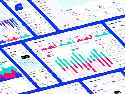 UI Dashboard with charts and graphs - Master Chart app blue chart charts clean dashboard data design graphs green minimal mobile navigation red resolution sidebar tablet ui visualization web