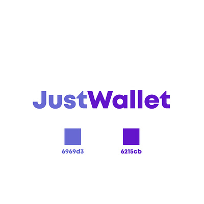 JustWallet app graphic design logo mobile app photoshop typography