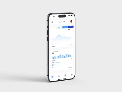 Analytic charts analytic charts clean design device graphic design inspiration interface minimal mobile mockup ui