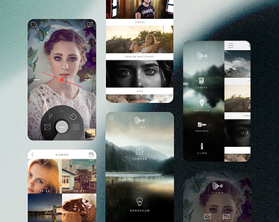 Photography App for the iPhone app art branding design ios photography ui ux