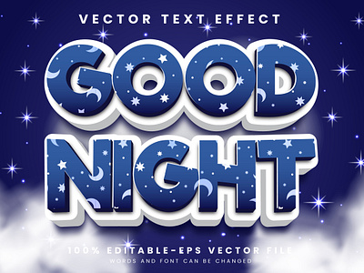 Good Night 3d editable text style Template 3d text effect dark city dark secrets dreamland good night text graphic design late night mid night moon vibes moonlight night pattern nightlife nightmare peaceful dreams sky theme sleep day suspense sweet dreams thriller vector text mockup