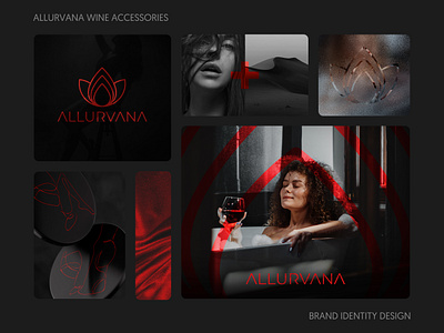 Allurvana Brand Identity branding design graphic design illustration logo minimalism