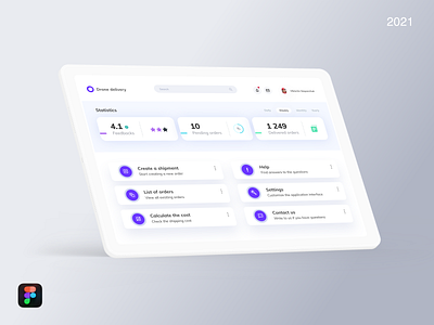 UX/UI | Drone delivery app application drone figma ui