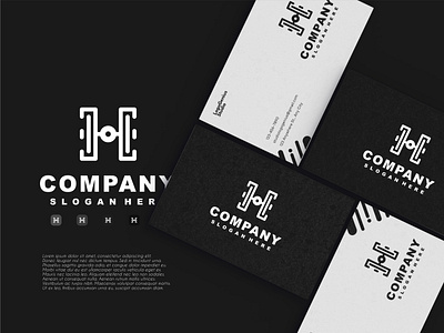 Letter H Logo branding business design h initial letter logo monogram monogram logo typography