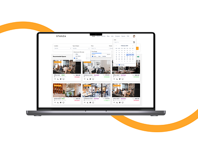 Stanza Space UX/UI design dashboard design graphic design product ui ux uxui